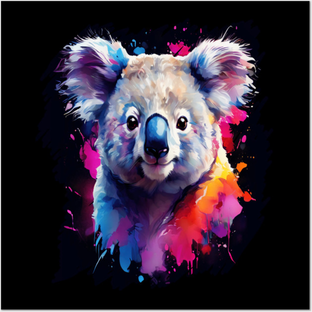 Cute Painted Kaola Bear Wall Art by BirdsnStuff