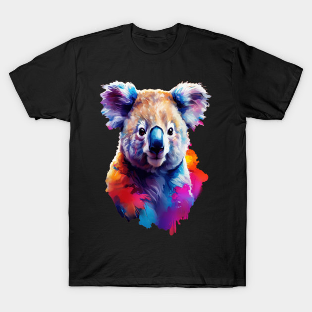 Cute Painted Kaola Bear T-Shirt by BirdsnStuff