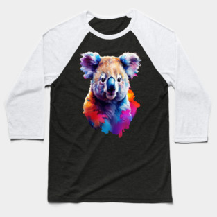 Cute Painted Kaola Bear Baseball T-Shirt