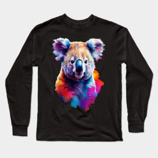 Cute Painted Kaola Bear Long Sleeve T-Shirt