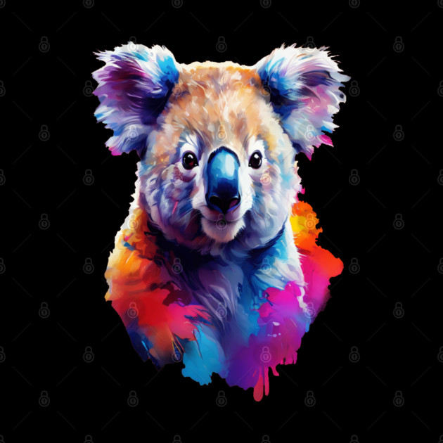 Cute Painted Kaola Bear by BirdsnStuff