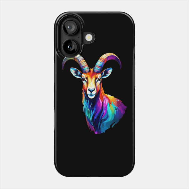 Watercolor Ibex Phone Case by BirdsnStuff