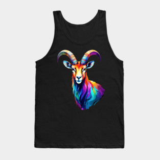 Watercolor Ibex Tank Top