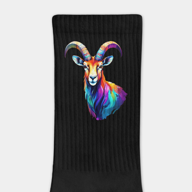 Watercolor Ibex by BirdsnStuff