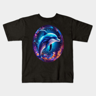 Dolphin in a bubble Kids T-Shirt