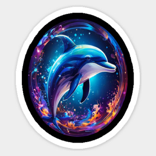 Dolphin in a bubble Magnet