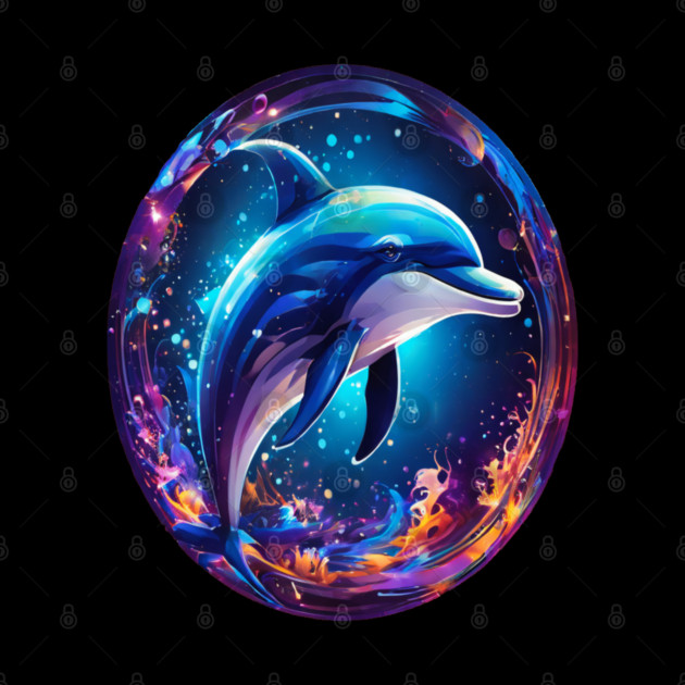 Dolphin in a bubble by BirdsnStuff