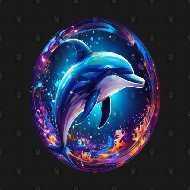 Dolphin in a bubble by BirdsnStuff
