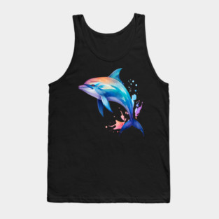 Splashin Dolphin Tank Top