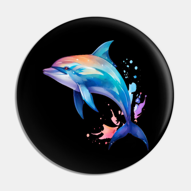 Splashin Dolphin Pin by BirdsnStuff