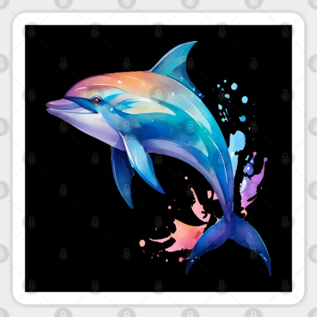 Splashin Dolphin Sticker by BirdsnStuff