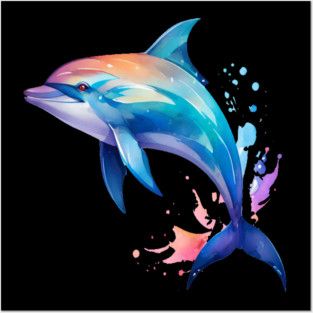 Splashin Dolphin Posters and Art