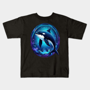 Cute Killer Whale In a Bubble Kids T-Shirt