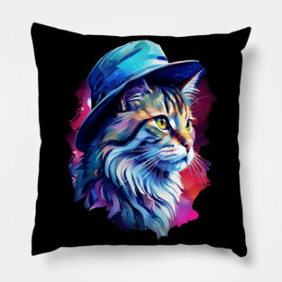Cat in a hat Pillow