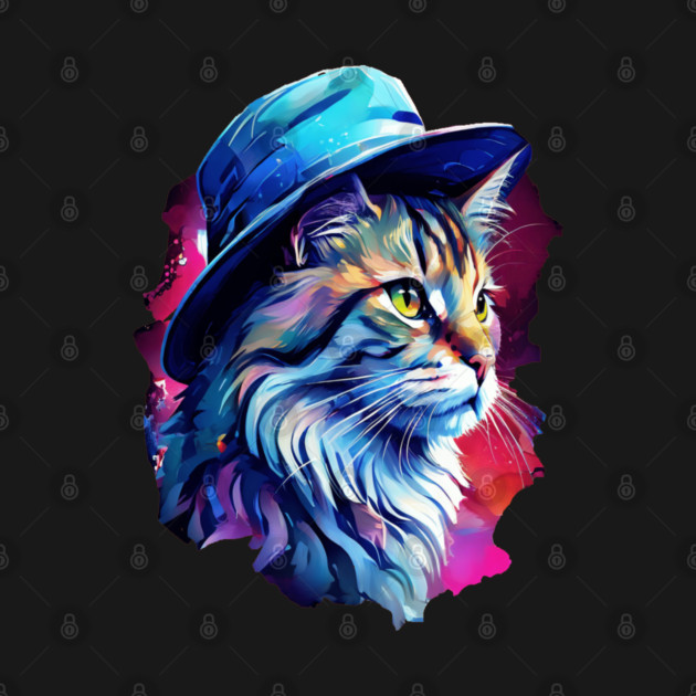 Cat in a hat by BirdsnStuff