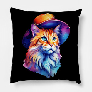 Cat in a hat Pillow