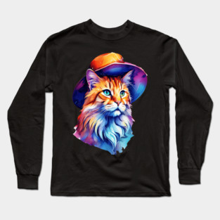 Cat in a hat Long Sleeve T-Shirt