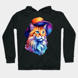 Cat in a hat Hoodie