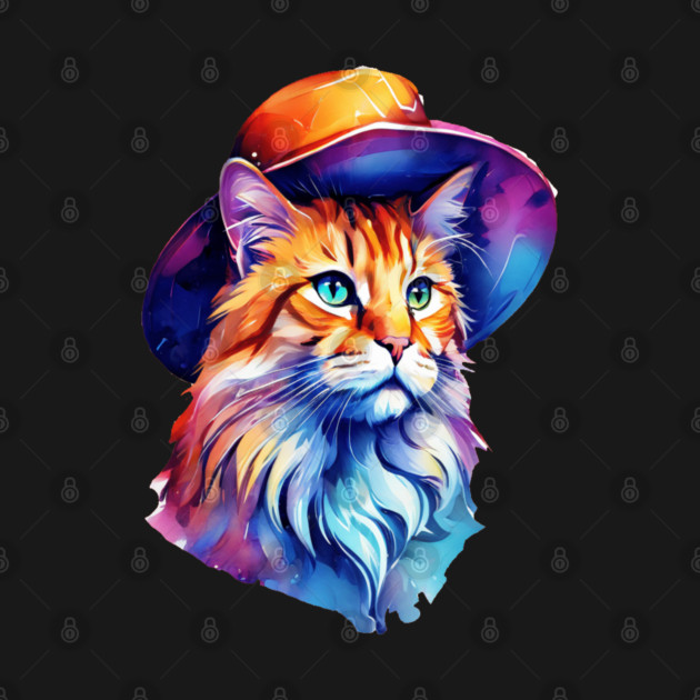 Cat in a hat by BirdsnStuff