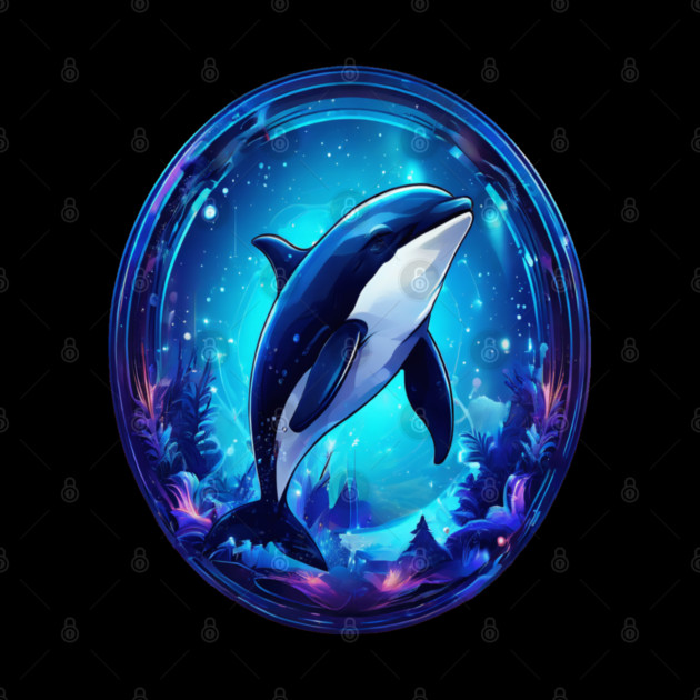 Cute Killer Whale In a Bubble by BirdsnStuff