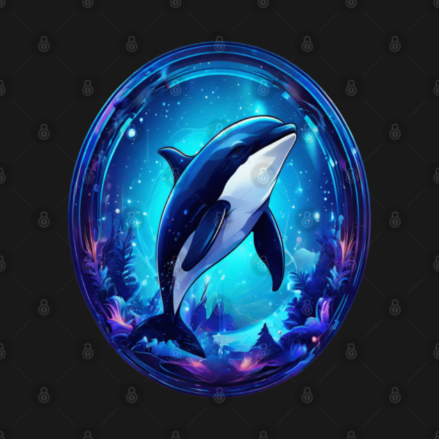 Cute Killer Whale In a Bubble by BirdsnStuff