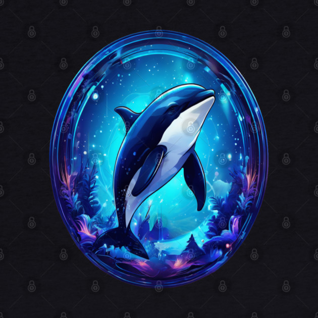 Cute Killer Whale In a Bubble by BirdsnStuff