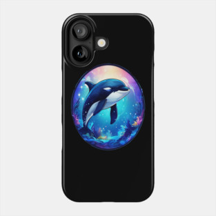 Cute Killer Whale In a Bubble Phone Case