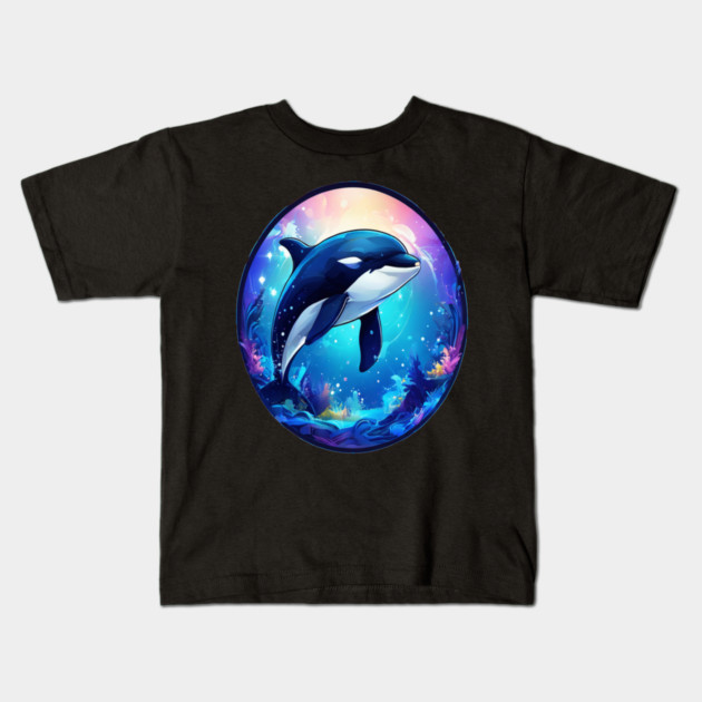 Cute Killer Whale In a Bubble Kids T-Shirt by BirdsnStuff