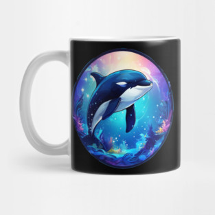 Cute Killer Whale In a Bubble Mug