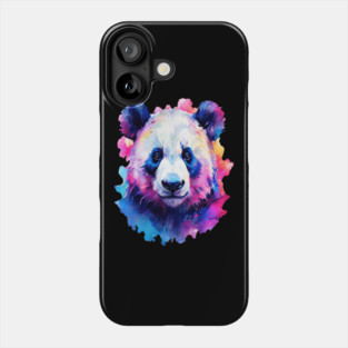 Painted Panda Bear Phone Case