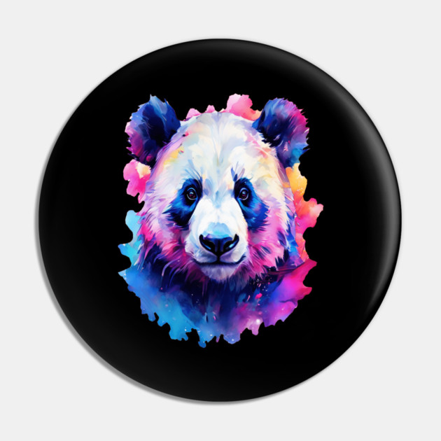 Painted Panda Bear Pin by BirdsnStuff