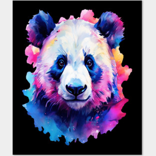 Painted Panda Bear Posters and Art