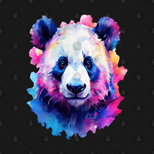 Painted Panda Bear by BirdsnStuff