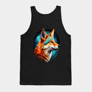 Vibrant Jackal Wild Dog Tank Top