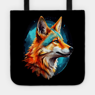 Vibrant Jackal Wild Dog Tote