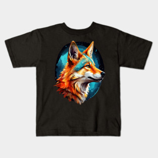 Vibrant Jackal Wild Dog Kids T-Shirt