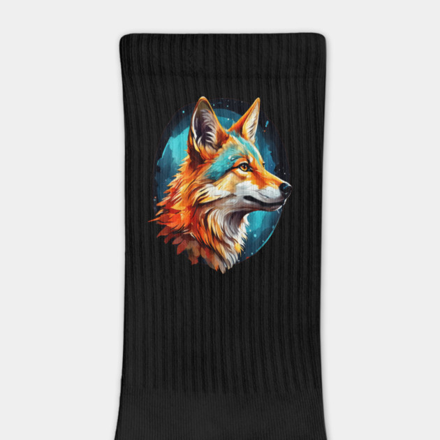 Vibrant Jackal Wild Dog by BirdsnStuff