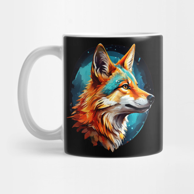 Vibrant Jackal Wild Dog by BirdsnStuff