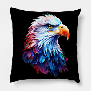 Portrait of a Bald Eagle Pillow