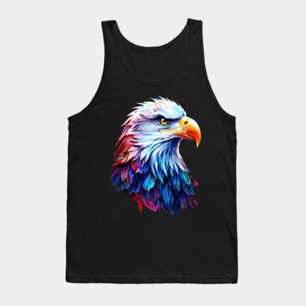Portrait of a Bald Eagle Tank Top by BirdsnStuff