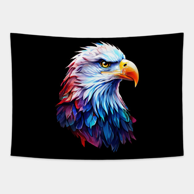 Portrait of a Bald Eagle Tapestry by BirdsnStuff