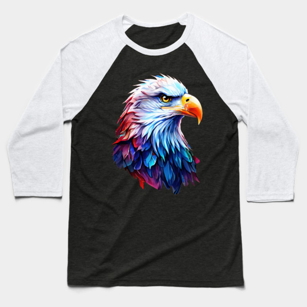 Portrait of a Bald Eagle Baseball T-Shirt by BirdsnStuff