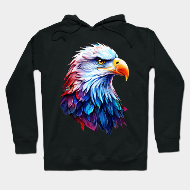 Portrait of a Bald Eagle Hoodie by BirdsnStuff