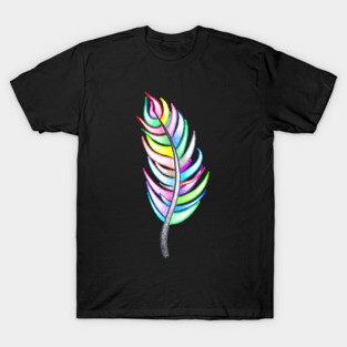 Rainbow feather T-Shirt
