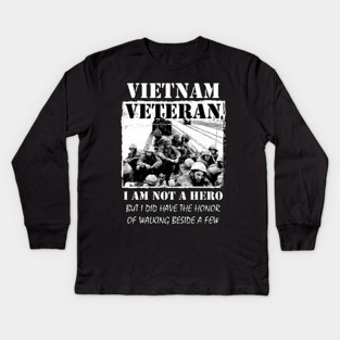 Vietnam Veteran Kids Long Sleeve T-Shirt