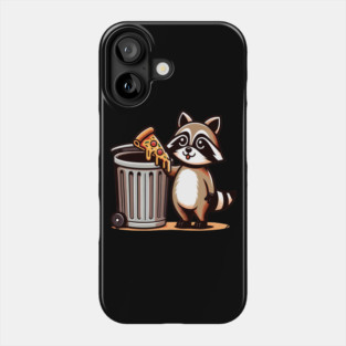 Cute Raccoon eating Pizza, Love Raccoons Phone Case
