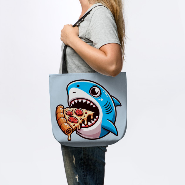 Funny Shark with Pizza, Pizza Lover by logiamerch
