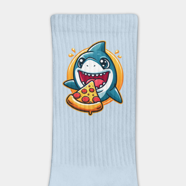 Funny Shark with Pizza, Pizza Lover by logiamerch