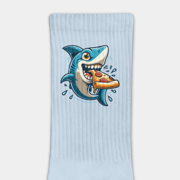 Funny Shark with Pizza, Pizza Lover by logiamerch