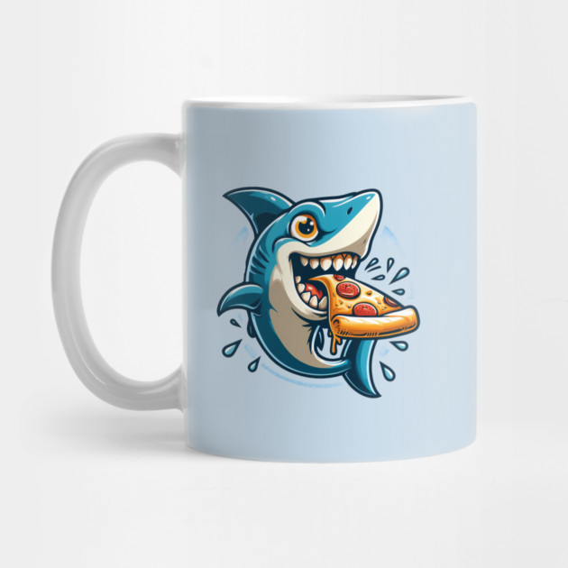 Funny Shark with Pizza, Pizza Lover by logiamerch